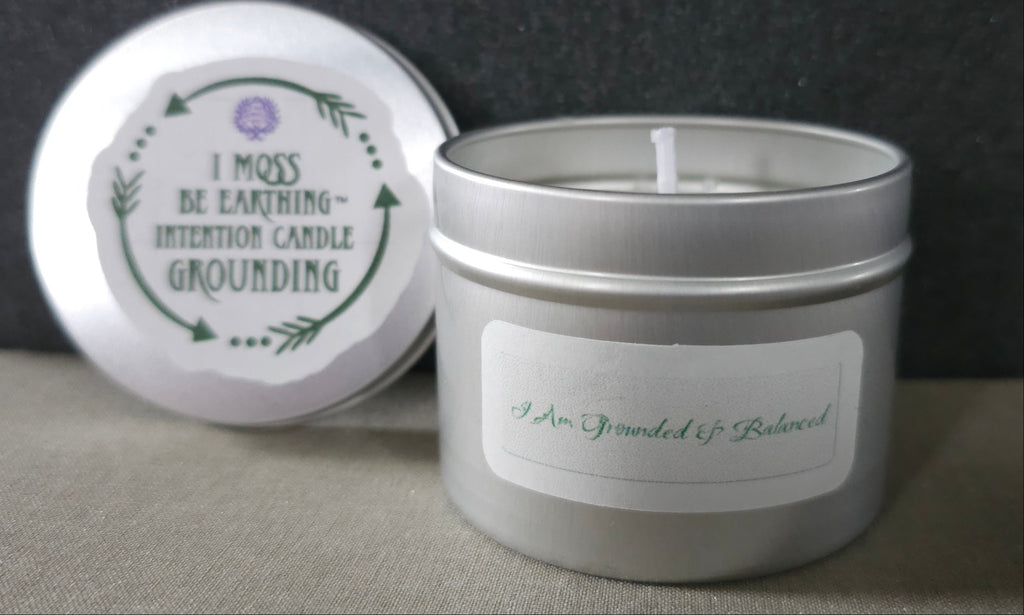 I Moss Be Earthing (Grounding) Intention Candle 4 oz.